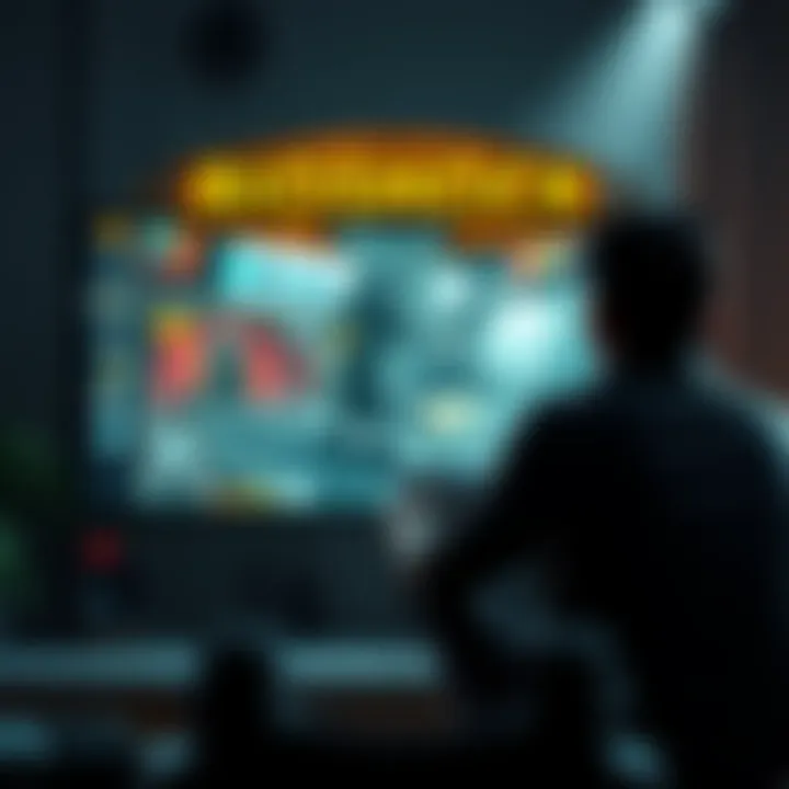 Bioshock Trilogy Reflection A gamer sits in front of a screen, reflecting on the Bioshock Trilogy with a controller in hand, showcasing the game graphics.