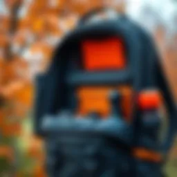 Birdies Quickfix Backpack Build A close-up of the Birdies Quickfix backpack showcasing its compartments and custom builds with accessories.