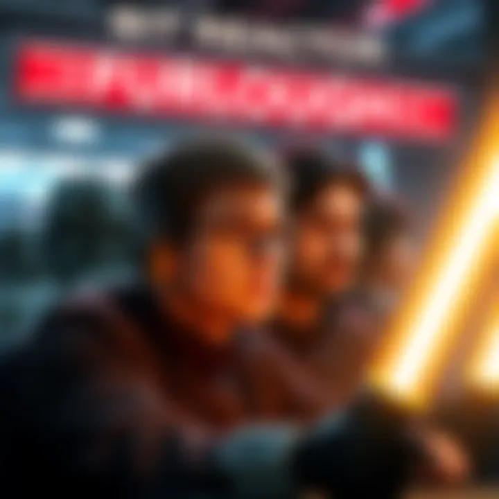Bit Reactor studio staff members with concerned expressions as they receive furlough news before Star Wars Zero launch.