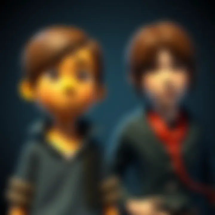A Bitmoji figure next to a character from Life Is Strange, showing similarities in style and appearance.