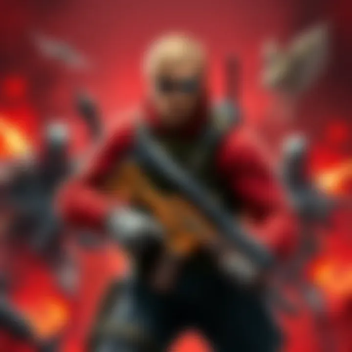 BJ Blazkowicz, a strong soldier character from the Wolfenstein series, is depicted in a dramatic combat scene with enemies around him.