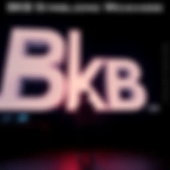 A person standing in front of a large BKB logo, looking unsure and contemplative, reflecting on the debate about BKB's impact on the community.