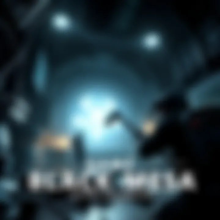 Cover art showing the remastered Black Mesa game featuring sci-fi elements and a character with a crowbar in a detailed environment