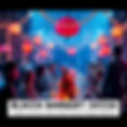 People enjoying the Black Banquet 2026 event with festive decorations and themed rewards