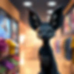 A rare Black Fennec character showcased in the item shop with a vibrant background