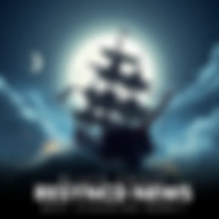 Black Flag Resyncd Announcement A digital artwork showing a pirate ship sailing under the moonlight with dynamic gameplay elements surrounding it, symbolizing the excitement of Black Flag Resyncd.