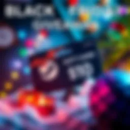 A colorful graphic showing a $10 Steam gift card with holiday decorations and the text about a giveaway. It encourages people to comment on their favorite Steam game.