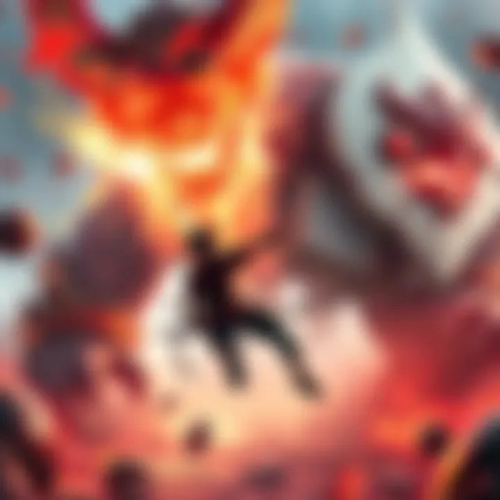 A character dodging a powerful attack from a giant enemy in Black Myth: Wukong