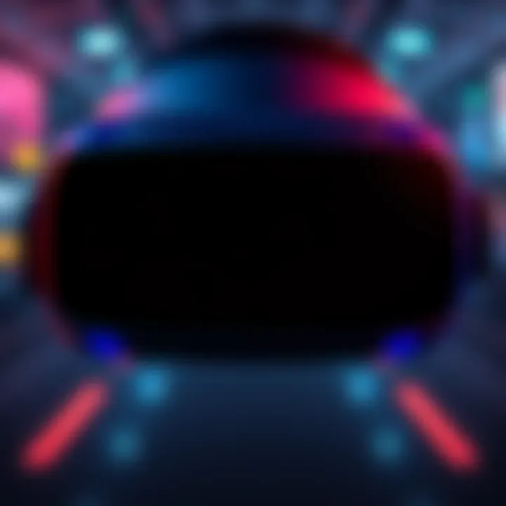 A black screen displayed on a PSVR2 headset, showing an unresponsive game interface for Project Wingman: Frontline‑59.