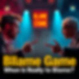 Blame Game People discussing accountability with pointing fingers in a heated debate