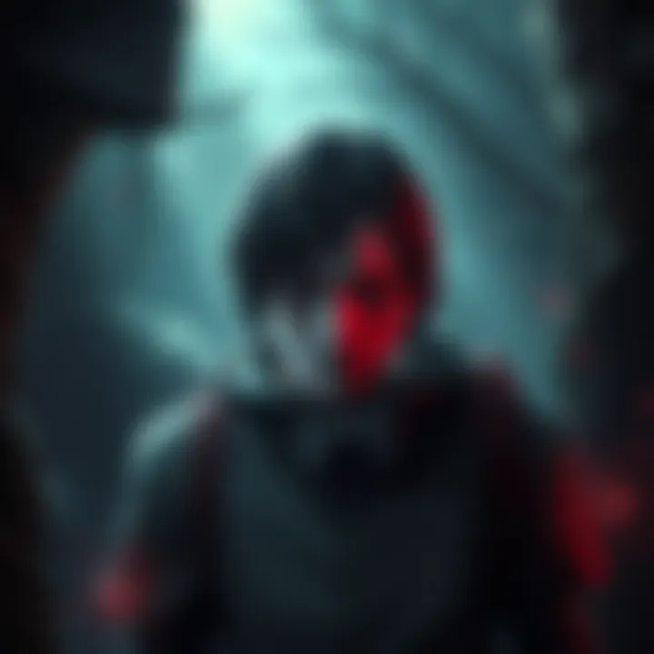 A character from BLASPHEMOUS 1 with a sorrowful expression, surrounded by dark and haunting scenery, symbolizing the game's tragic endings