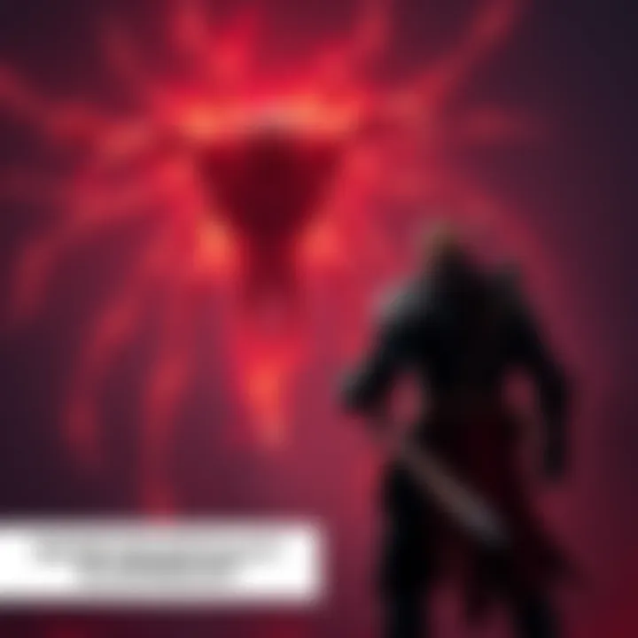 A player character facing a challenging enemy in Blasphemous, showcasing the game's dark art style and intense action