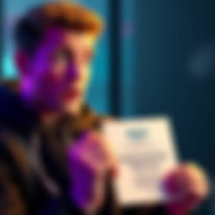 Blev Disqualified from Deep Slid A digital representation of a person looking surprised while holding a disqualification notice, symbolizing the fallout from hate speech allegations on an online platform.