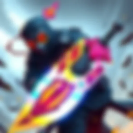 A gamer character known as Blight Ranger wielding a Praxic blade, ready for action in a dynamic game environment