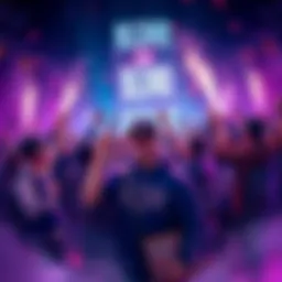 Blizzard team members celebrate and engage with R/EmreMains fans, showcasing community spirit and excitement for gaming