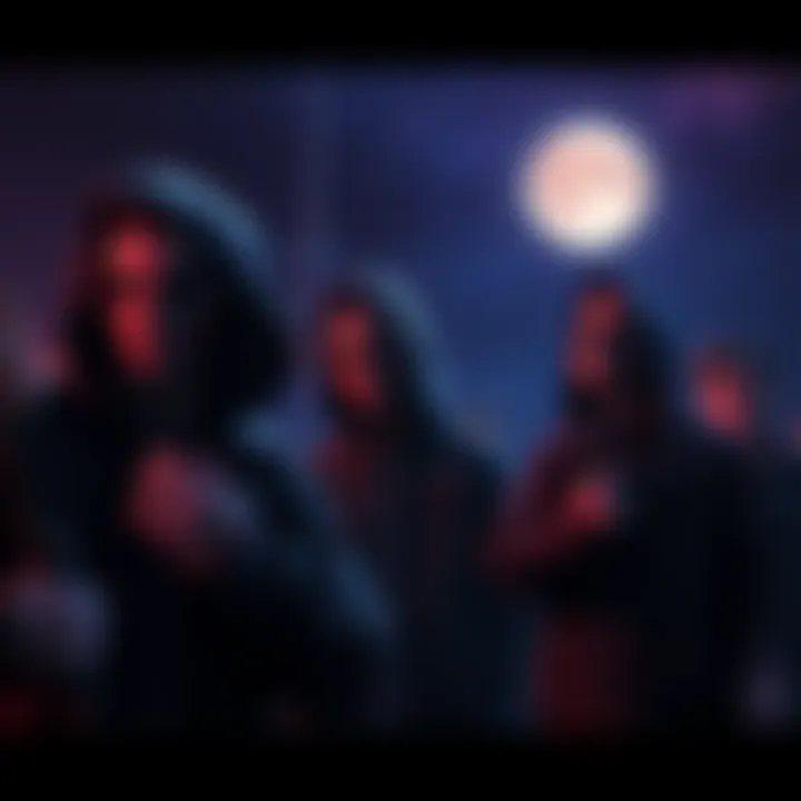 Killers expressing frustration in a game setting during the Blood Moon event, showing their inability to catch survivors