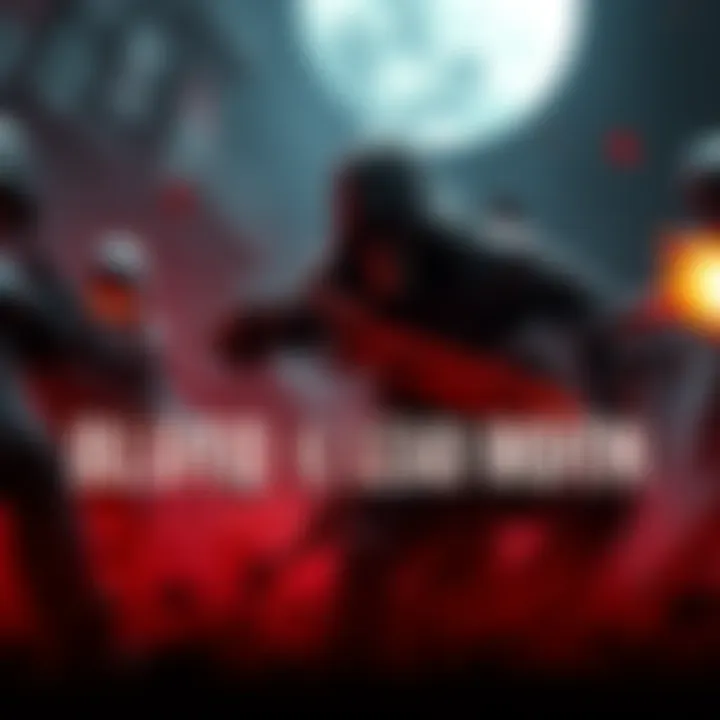 A character in battle, showcasing intense combat in a dark environment with vibrant effects