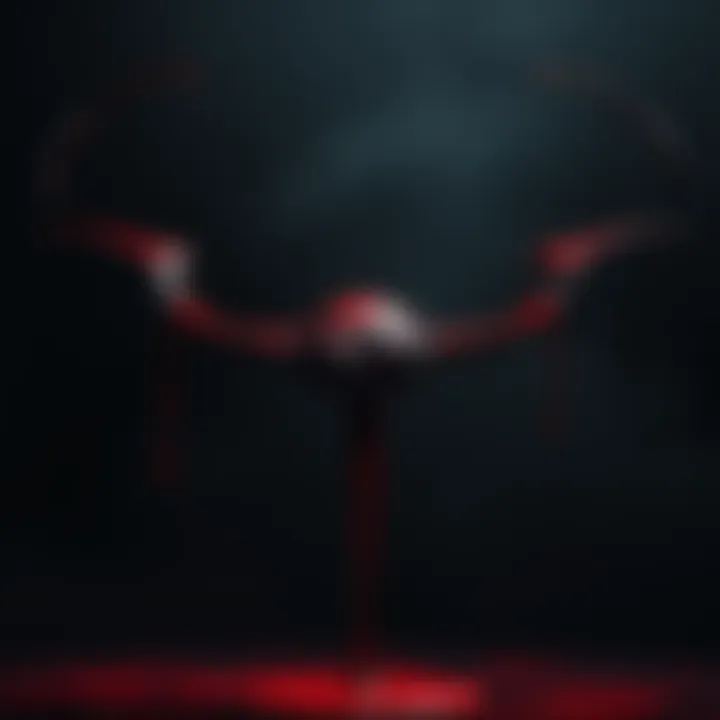 Blood Omen Concept A symbolic representation of a blood omen with a dark background and red liquid dripping, suggesting a connection to society and deeper meanings.