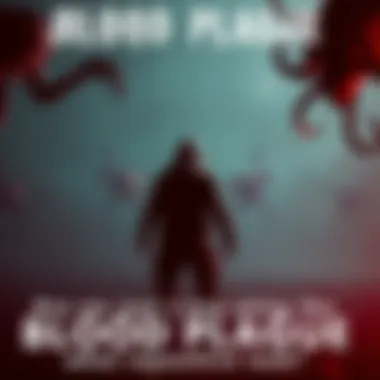 A screenshot of Blood Plague showing a character in a dark environment, surrounded by ominous creatures, highlighting the game's repetitive tasks.