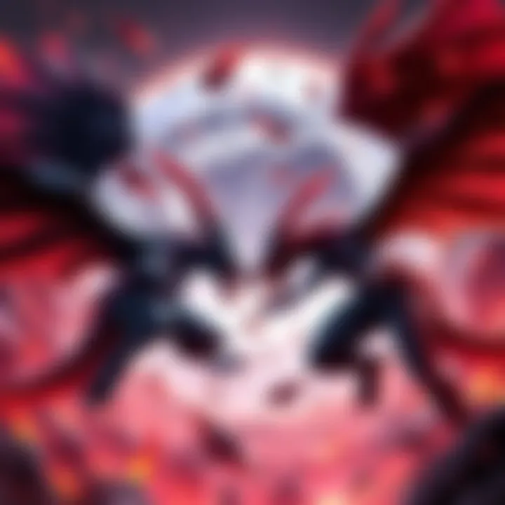 Bloodbath Diablos and Nargacuga facing off in a fierce battle, showcasing their unique flying forms in an epic showdown.