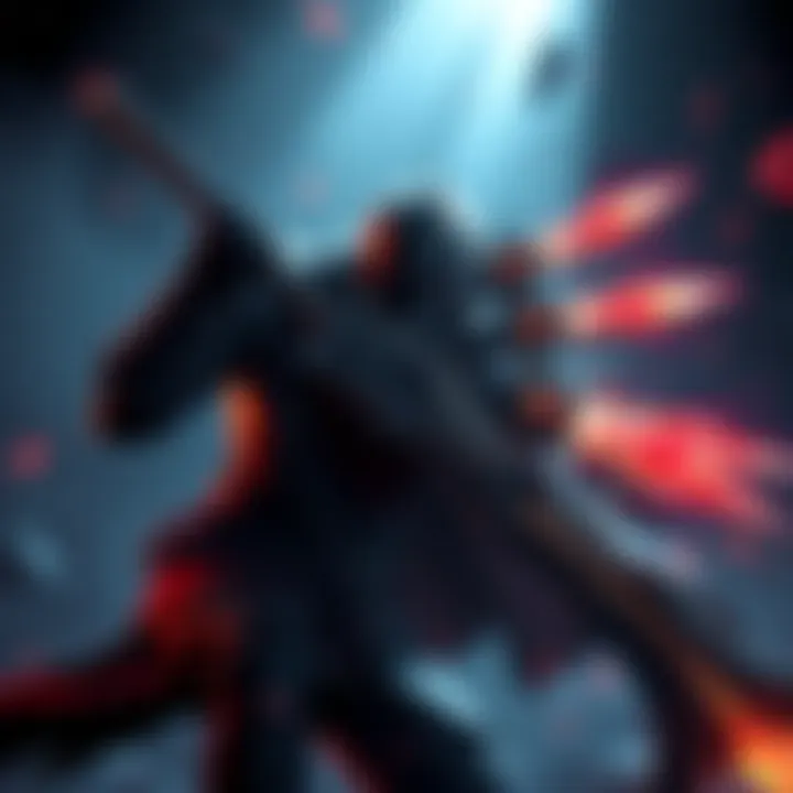 A warrior wielding a transformable weapon in Bloodborne, demonstrating its unique dual forms in combat.