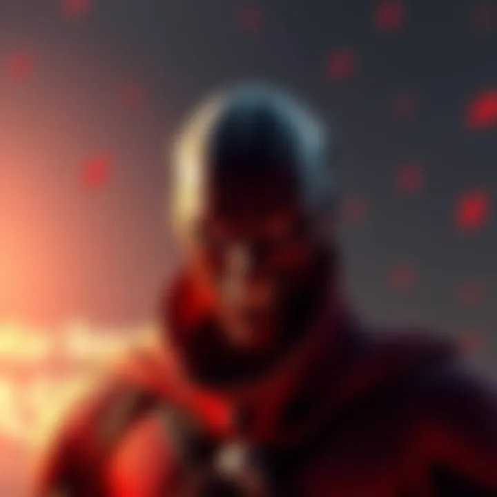 A character from BLOODBOUND showing similarities to the Attack Titan, with the phrase 'War Beyond Measure' in the background.