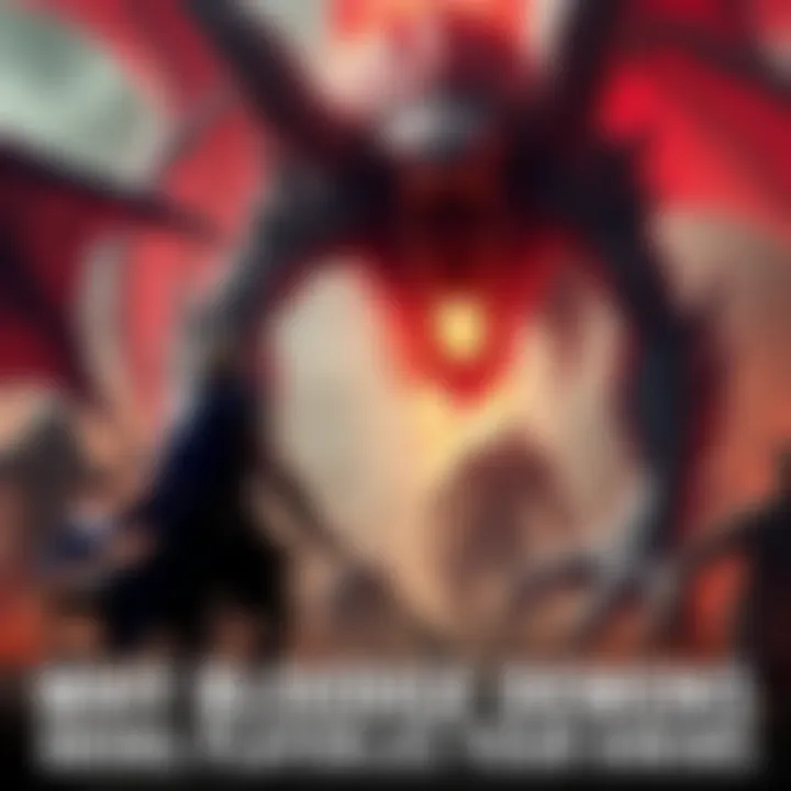 A fierce battle scene with a player character facing a Bloodedge demon, showcasing the demon's intimidating design and the intensity of the fight.