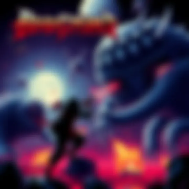 A gamer character battling monsters in a pixelated environment inspired by Bloodstained's 8-bit nightmare