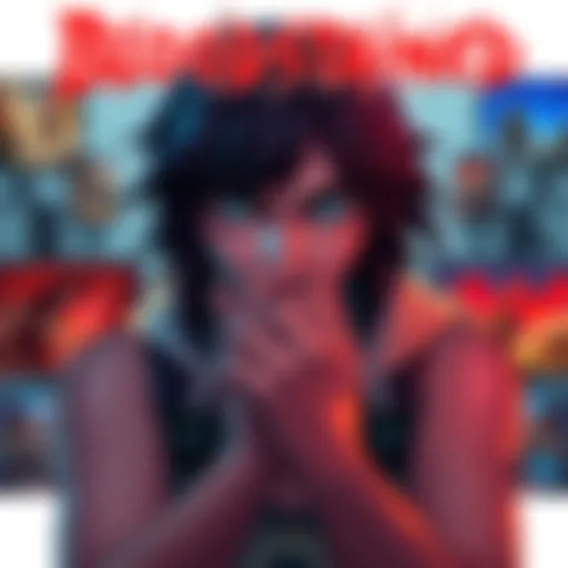 A gamer contemplating between Bloodstained and Prince of Persia: The Lost Crown, surrounded by game art and consoles.