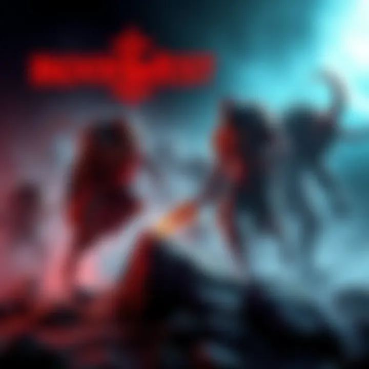 Screenshots and pre-release material for Bloodwest's upcoming DLC and the new game Rockbeasts displayed together.