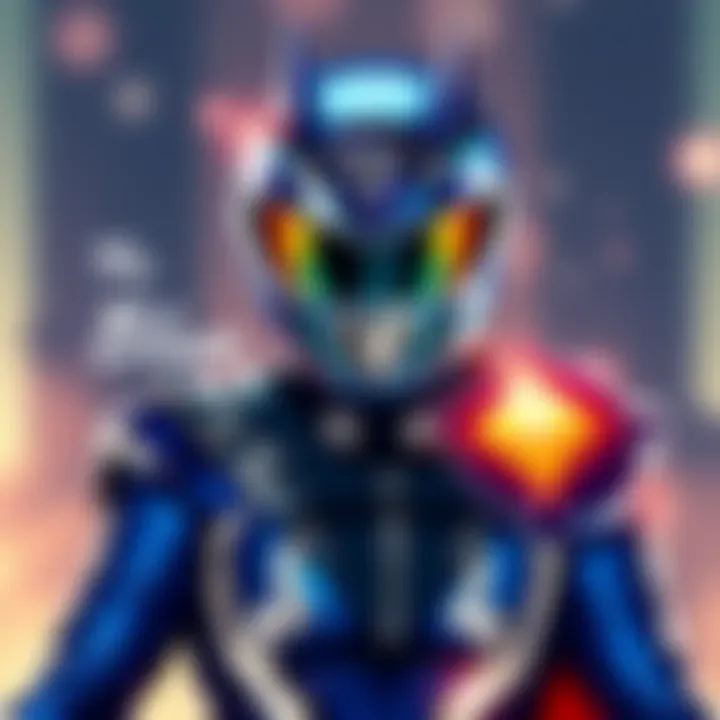 The new Blue Ranger costume with a shiny appearance, showing fans' reactions and comments about the design.