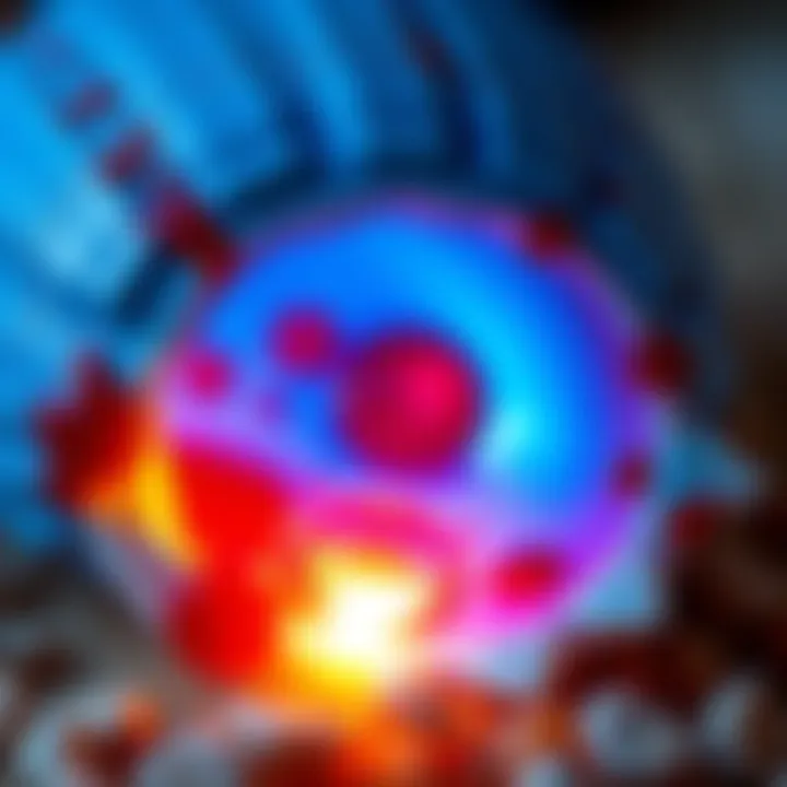 A close-up of a blue shell showing its striking blue blood color, highlighting the chemical mixture responsible for the hue.