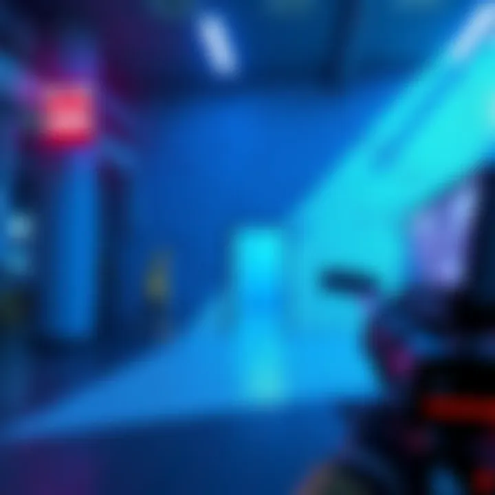 A blue wall blocking the player's path in a gaming environment, showing frustration with a progress halt.