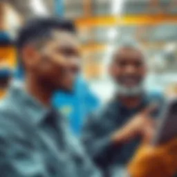 Blueface meets his father while he is working at an Amazon facility during a livestream, capturing a heartfelt moment of surprise and joy.