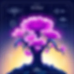 An illustration showing a detailed blueprint featuring various fungi designs, hinting at a new Warframe character theme.
