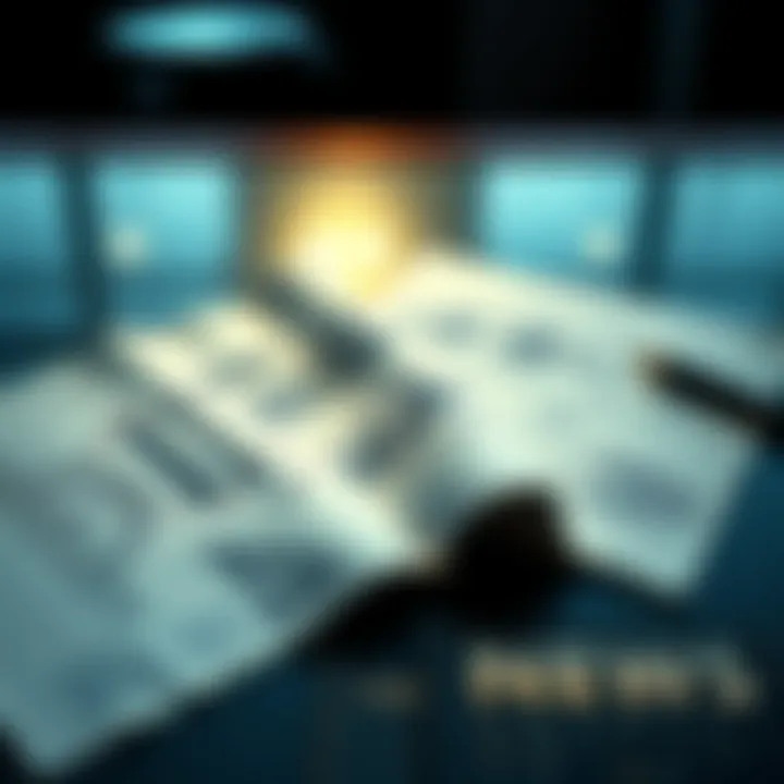 Blueprints on the Table Two Aphelion blueprints laid out on a table with a tense atmosphere, reflecting a broken agreement.