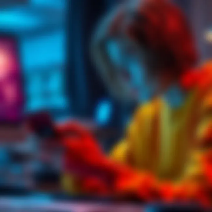 A frustrated person trying to connect their Bluetooth device, looking at a smartphone with a loading screen.