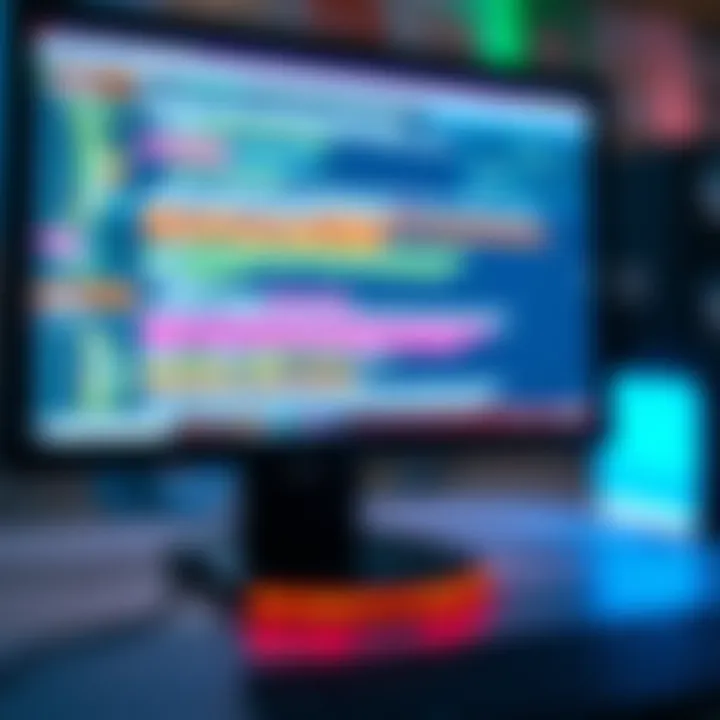 Close-up of a computer screen showing blurry text and images, illustrating clarity issues.