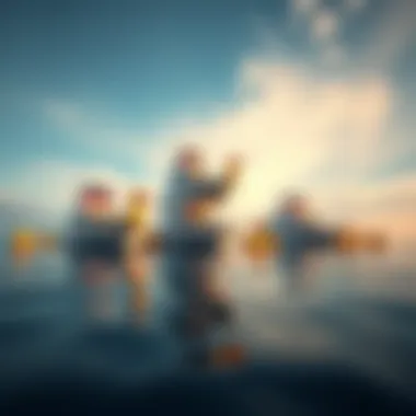 A visual comparison of boats arranged in a line, mimicking the way a group of ducks swim together.