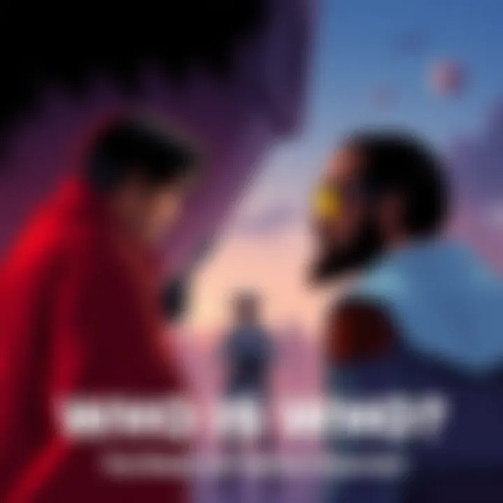 Illustration of people discussing character assignments for Boba and Trevor