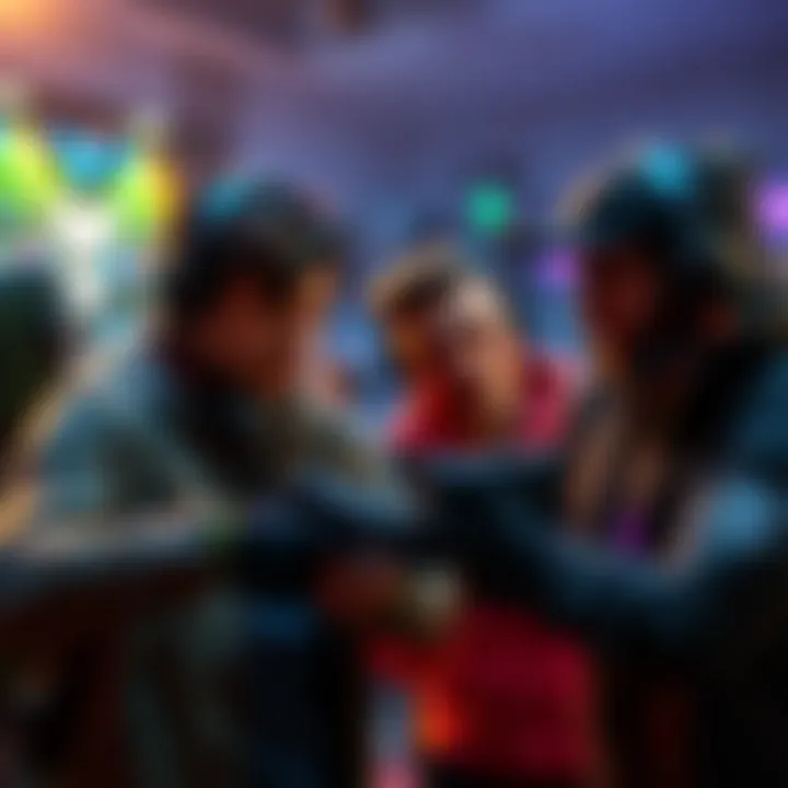 Body blocking in multiplayer gameplay A group of gamers experiencing frustration with body blocking mechanics in a multiplayer game