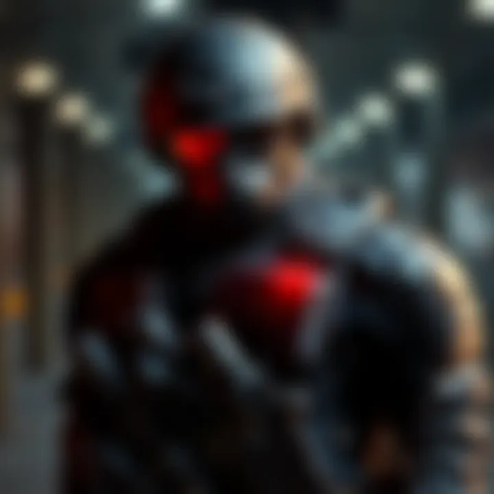 A person in tactical gear showcasing body armor for protection in a dangerous situation