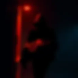 A shadowy figure sneaks away with a covered body under a dim light, suggesting body theft linked to frienzied flame activities.