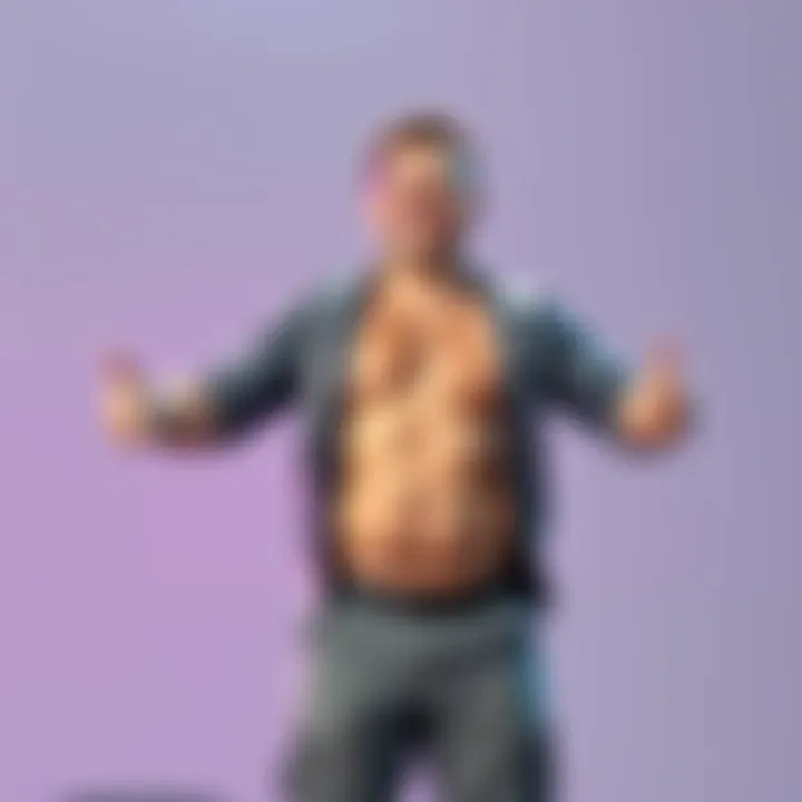 Body Transformation Journey A person standing proudly, showing off their new physique after gaining weight, smiling and looking confident in casual clothing.