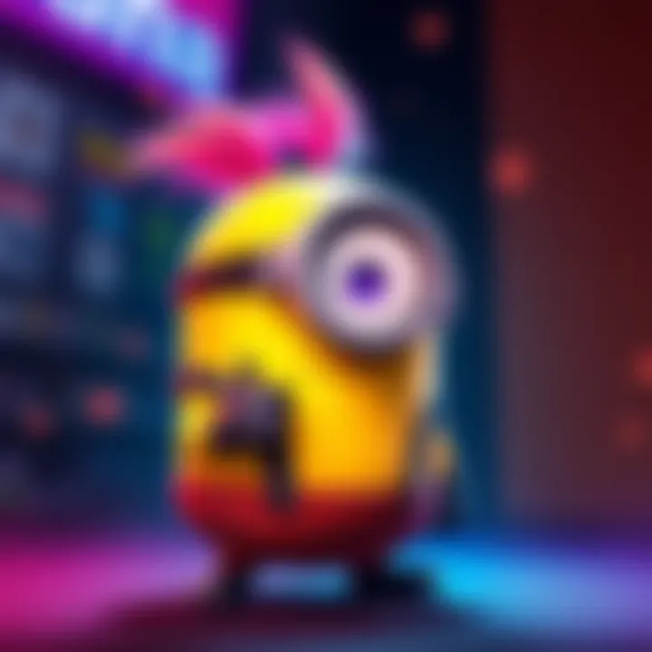 A vibrant speedpaint of the Booba Minion character coming to life with colorful details.