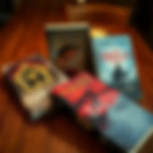 Covers showcasing The Return of Daud and The Veiled Terror novels on a wooden table with a warm light