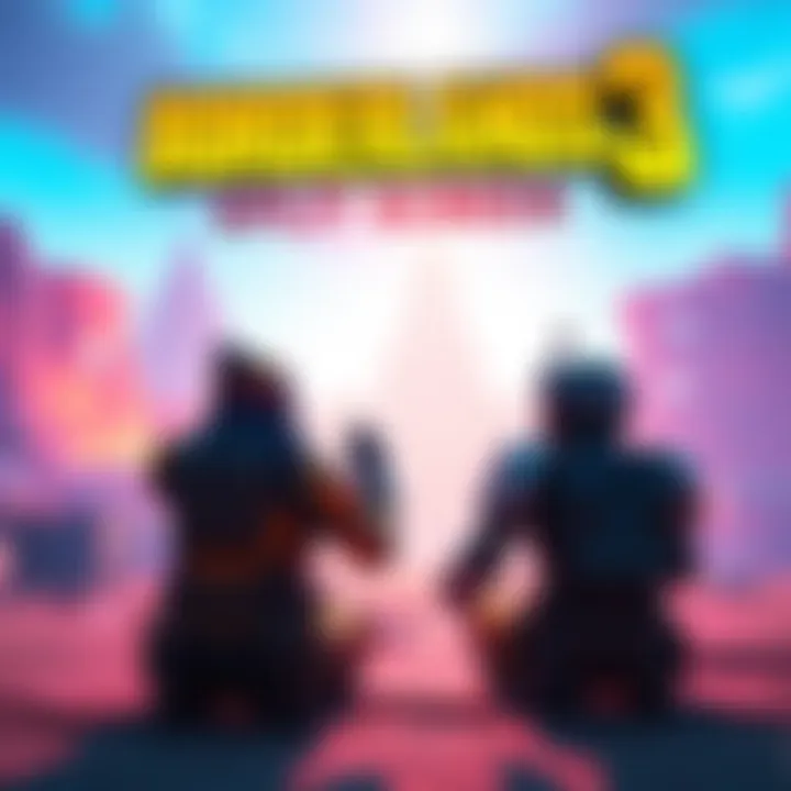 Two players enjoying split screen mode in Borderlands 3 on Xbox Series X, showcasing action-packed scenes and vibrant graphics.