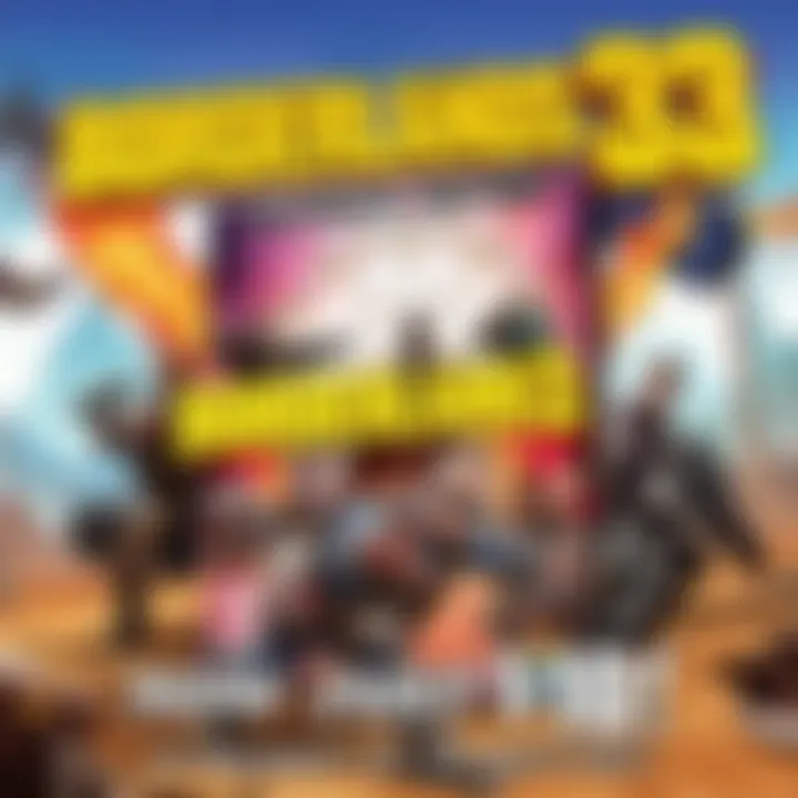 Borderlands 3 Ultimate Edition game cover with vibrant graphics showcasing characters and action scenes