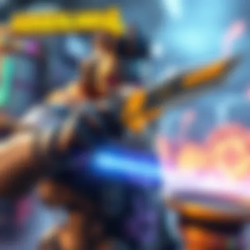 A character from Borderlands 4 holding a Crit Knife, ready for action in a colorful game environment.