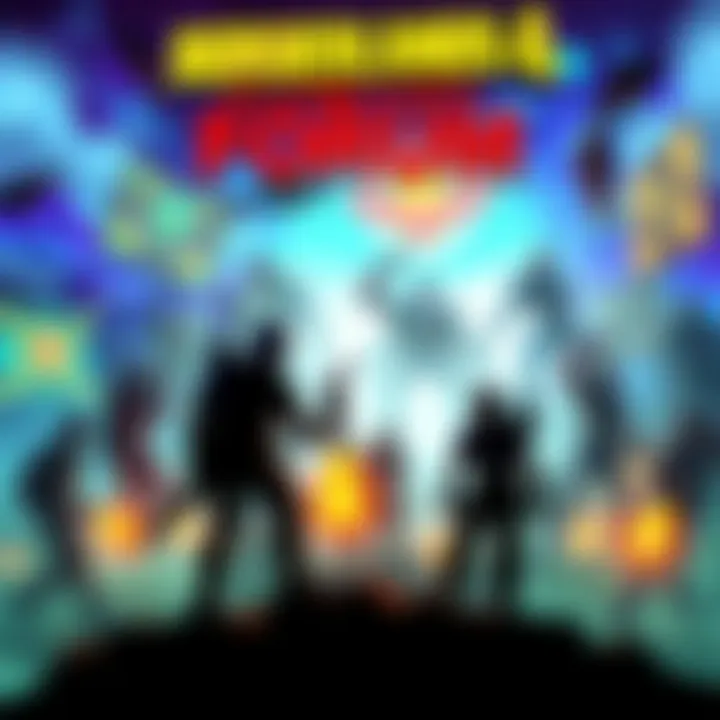A vibrant digital poster inviting fans to join discussions and share content about Borderlands 4 in community forums.
